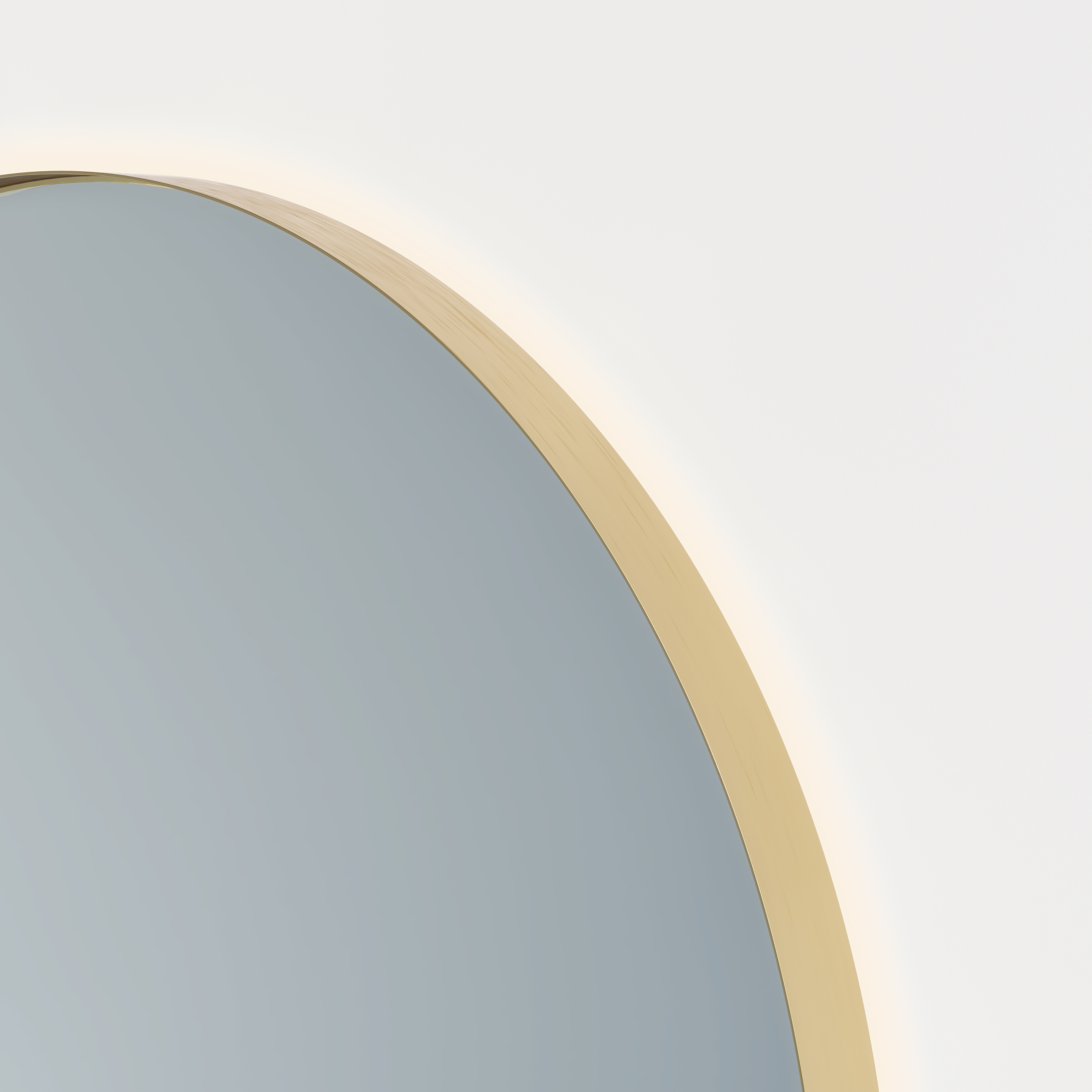 Abacus Round 600mm Brushed Bronze LED Mirror main image 0